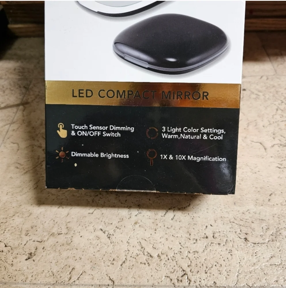 Glo Tech LED Compact Mirror- NWT